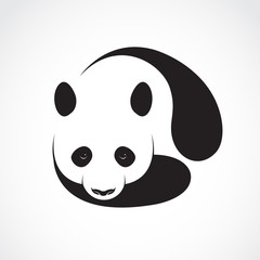 Obraz premium Vector of a panda design on a white background. Wild Animals.
