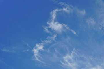 Cloudy blue sky abstract background