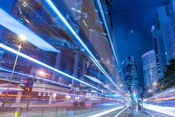 Busy traffic at Admiralty, Hong Kong