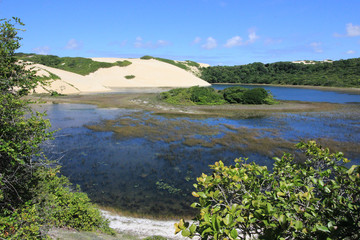 Fototapeta na wymiar Lagoa de Genipabu - Natal, Brasil