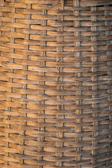 Bamboo basket work handmade natural asian design background