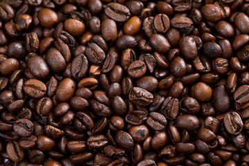Coffee bean texture