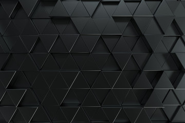 Pattern of black triangle prisms - 143507165