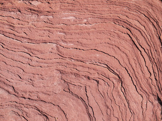 Colorful pink sandstone banded background