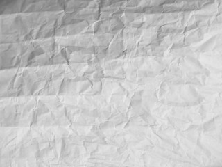 Crumpled white paper background