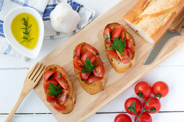 トマトのブルスケッタ