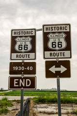 Illinois Route 66 Signs