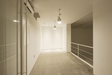 white empty room for studio, office