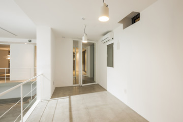 white empty room for studio, office