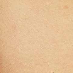 closeup view of a human skin