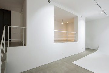 white empty room for studio, office