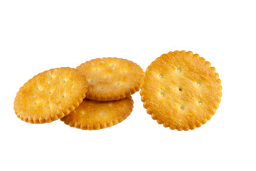 Cracker isolated on white