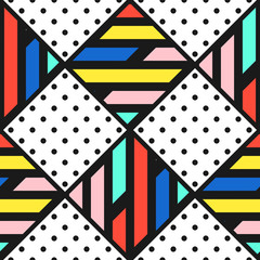 Obraz premium Colorful bright seamless pattern