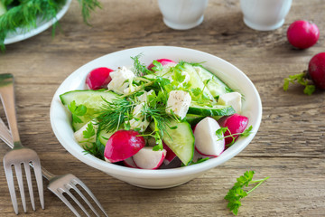 Spring vegetable salad