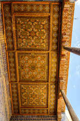 Ceiling of madrassa in Khiva, Uzbekistan