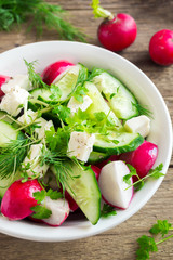 Spring vegetable salad