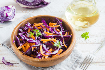 Red Cabbage Coleslaw Salad