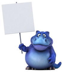 Fun dinosaur - 3D Illustration