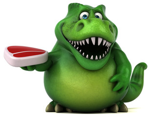 Fun dinosaur - 3D Illustration