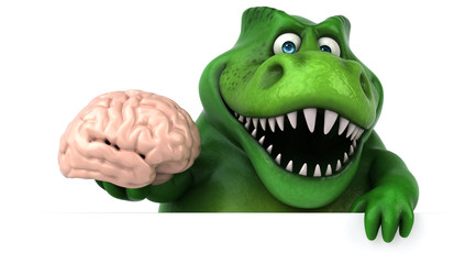 Fun dinosaur - 3D Illustration © Julien Tromeur