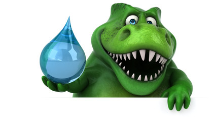 Fototapeta premium Fun dinosaur - 3D Illustration