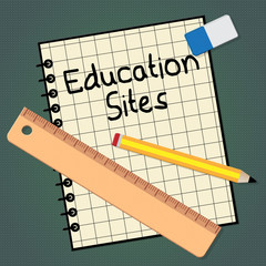 Educational Sites Paper Representing Learning Sites 3d Illustration
