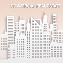 Commercial Real Estate Represents Office Property 3d Illustration