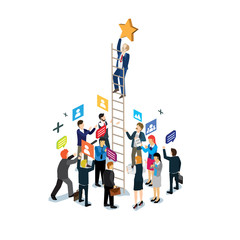 Fototapeta premium business success isometric