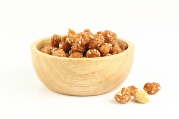 sugared peanut with white sesame