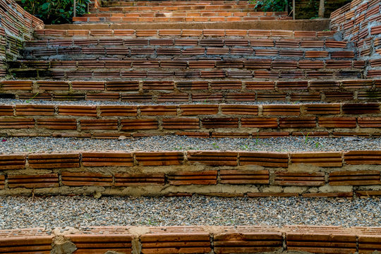 Brown brick stair © santagig