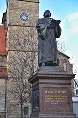Martin Luther Statue in Erfurt