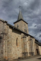 Fototapeta na wymiar Eglise d'Eygurande.(Corrèze)