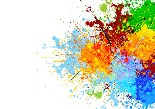 abstract splatter color background