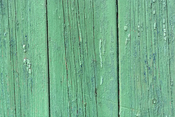 Green wooden planks background