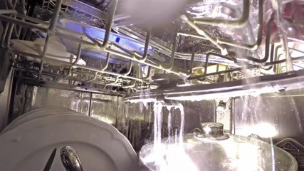 Inside the dishwasher
