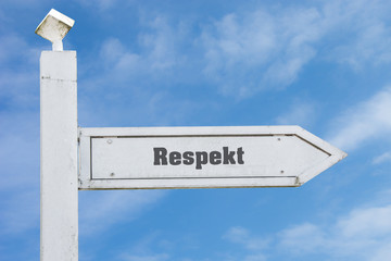 Schild 130 - Respekt