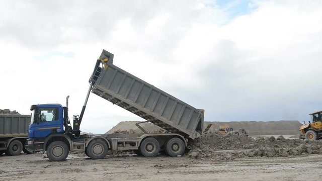 Mining dump truck