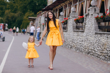 Naklejka premium mother and daughter