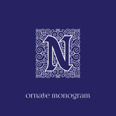 monogram N