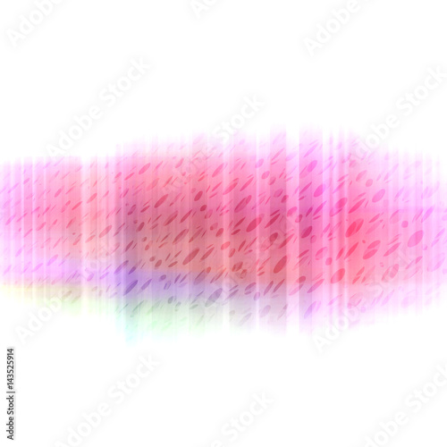 Colorful Pink Banner Design With Halftone Shapes Isolated On White