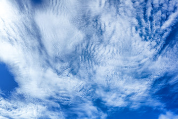 Blue sky background with white clouds