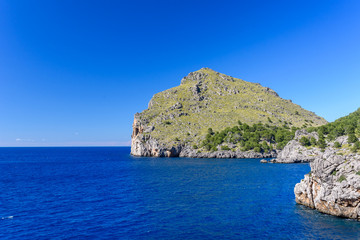 Fototapeta na wymiar Torrent de Pareis and Port de Sa Calobra - beautiful coast of Mallorca, Spain