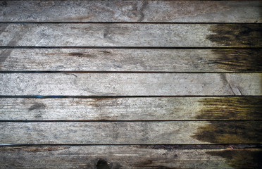 Naklejka premium Old weathered wooden planks texture. Natural wood background.