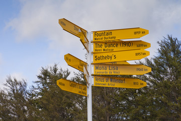 Sign Post Art Works Christchurch New Zealand