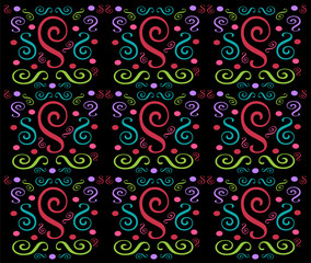 Background pattern ornament colorful