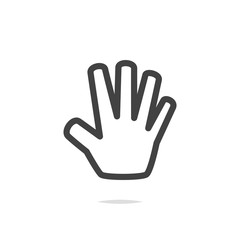 Hand icon vetor