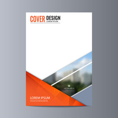 Fototapeta premium Abstract flyer design background. Brochure template.