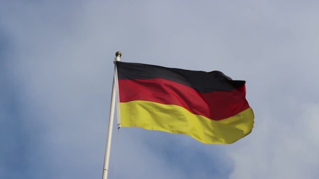 An video of a waving flag - Germany