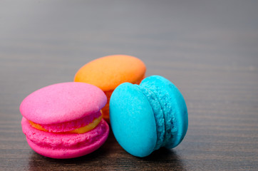 macaroons variety closeup