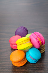 macaroons variety closeup